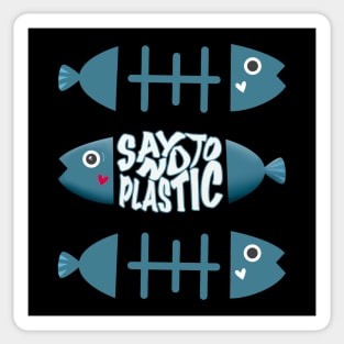 Say No To Plastic Ocean Lover Sticker